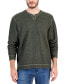 Фото #1 товара Men's Bayview Reversible Split-Neck Sweatshirt