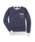 Men's Long Sleeve Crew Neck Sweater with Pocket