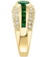 Фото #2 товара Кольцо EFFY Collection Emerald & Diamond