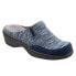 Фото #2 товара Softwalk Alcon S1751-465 Womens Blue Narrow Canvas Clogs Sandals Shoes 7.5