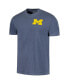 ფოტო #2 პროდუქტის Men's Navy Michigan Wolverines Baseball Flag Comfort Colors T-shirt