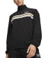 Фото #1 товара Men's Team Track Striped Stand-Collar Zip Jacket