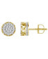ფოტო #1 პროდუქტის Men's Diamond (1/4 ct.t.w.) Earring Set in 10k Yellow Gold