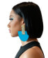 ფოტო #3 პროდუქტის Zahara Geo Curve Drop Earrings