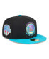 Фото #2 товара Men's Black, Turquoise Golden State Warriors Arcade Scheme 59FIFTY Fitted Hat