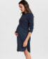 ფოტო #9 პროდუქტის Women's Mock Sweater Maternity Nursing Dress