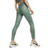 Puma T7 High Waisted Shiny Leggings Womens Green Athletic Casual 53622625