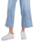 Women's Cotton High-Rise Wide-Leg Denim Sailor Pants