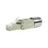 LogiLink MP0080 - CAT.8.1 feldkonfektionierbarer RJ45 Stecker - RJ45 - Gray - Stainless steel - 22/24 - 8.5 mm