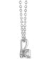 ფოტო #3 პროდუქტის Certified Diamond 18" Pendant Necklace (1/3 ct. t.w.) in 14k White Gold featuring diamonds with the De Beers Code of Origin, Created for Macy's
