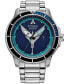 ფოტო #1 პროდუქტის Eco-Drive Men's Avatar Stainless Steel Bracelet Watch 46mm