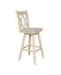 Фото #3 товара Барный стул с двойной спинкой и функцией вращения International Concepts
