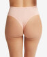 Трусы женские Hanky Panky Playstretch Natural Rise Thong 721924 Sweet Nothing Pink, M/L - фото #2