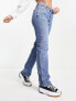 Фото #1 товара Weekday Pin mid rise straight leg jean in harper blue