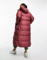 Columbia Puffect long line coat in beetroot