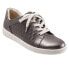 Trotters Adore T2117-033 Womens Silver Leather Lifestyle Sneakers Shoes