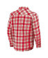Фото #4 товара Men's Darius Rucker Collection by Cardinal, Natural USC Trojans Plaid Flannel Long Sleeve Button-Up Shirt