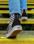 Vans SK8-Hi checkerboard trainers in black/white