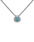 Фото #1 товара Macy's sky Blue Topaz (2-1/5 ct. t.w.) & White Topaz (1/4 ct. t.w.) Pendant Necklace, 17" + 1" extender (Also in Citrine)