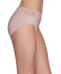 Women's Flattering Lace Hi-Cut Panty Underwear 13280, extended sizes available