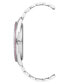 ფოტო #2 პროდუქტის Women's Silver-Tone Metal Bracelet and Accented with Pink Crystals Watch, 40mm