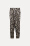 Zw collection ramie animal print trousers