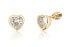 Фото #1 товара Beautiful gold-plated earrings Hearts SVLE1504XH2GO00