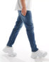 Фото #3 товара ASOS DESIGN slim jeans in mid blue