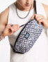 Фото #1 товара Volcom hager bum bag with geo print in white and black