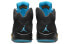 Jordan Air Jordan 5 "Aqua" 湖水 中帮 复古篮球鞋 男款 黑蓝 / Кроссовки Jordan Air Jordan DD0587-47