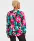 Women's Printed Surplice Top, XS-3X, Created for Macy's Ailee Blooms, S - фото #4