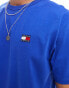 Tommy Jeans regular badge logo t-shirt in blue