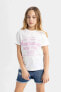 Genç Kız T-shirt Beyaz B5088a8/wt34