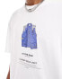 G-star oversized t-shirt in white with archive vest chest print