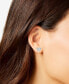 ფოტო #2 პროდუქტის Diamond Heart Cluster Stud Earrings (1/2 ct. t.w.) in 10k White Gold