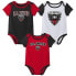 Фото #1 товара MLS D.C. United Infant 3pk Bodysuit - 3-6M