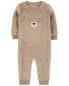 Baby Bear Fuzzy Jumpsuit 18M