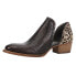 Фото #11 товара Diba True Shy Town Croc Round Toe Cowboy Booties Womens Brown Casual Boots 54658