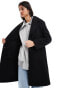 Фото #1 товара Bershka oversized tailored coat in black