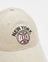 New Era baseball logo cord 9twenty cap in beige