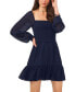 Women's Smocked Ruffle Hem Long Sleeve Dress