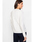 ფოტო #2 პროდუქტის Women's Long Sleeve Dressy Crepe TShirt