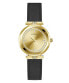 Guess Damen Armbanduhr RUMOUR schwarz, gold 34 mm GW0689L2