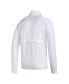 Men's White Miami Hurricanes Sideline AEROREADY Raglan Sleeve Quarter-Zip Jacket