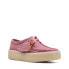 Фото #4 товара Clarks Wallabee Cup 26168664 Womens Pink Oxfords & Lace Ups Casual Shoes