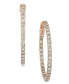 ფოტო #4 პროდუქტის Nude Diamond In & Out Hoop Earrings (2 ct. t.w.) in 14k Rose Gold (also in Yellow Gold and White Gold)