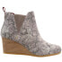 Фото #1 товара TOMS Kelsey Snake Booties Womens Grey Casual Boots 10015815