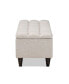 Furniture Brette Mid-Century Modern Upholstered Storage Bench Ottoman