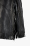 Фото #9 товара Leather skirt with fringe - limited edition