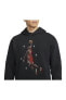 Jordan Essential Graphic Fleece Holiday Pullover Hoodie Erkek Sweatshirt - Siyah Dc9713-010